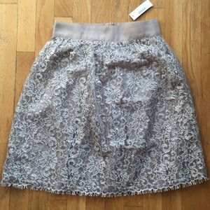 NWT J. Crew sparkler skirt in tinsel lace - Size 0